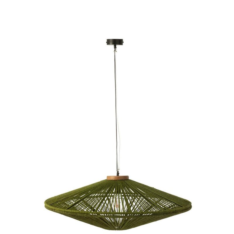 Hanglamp Groen Ijzer L 93 cm 93x93x36 cm-Hanglampen-J-Line