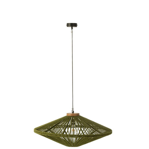 Hanglamp Groen Mangohout hout 78 cm-Hanglampen-J-Line