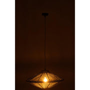 Hanglamp Groen Mangohout hout S 62 cm 62x62x33 cm-Hanglampen-J-Line