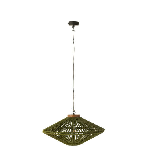 Hanglamp Groen Mangohout hout S 62 cm-Hanglampen-J-Line