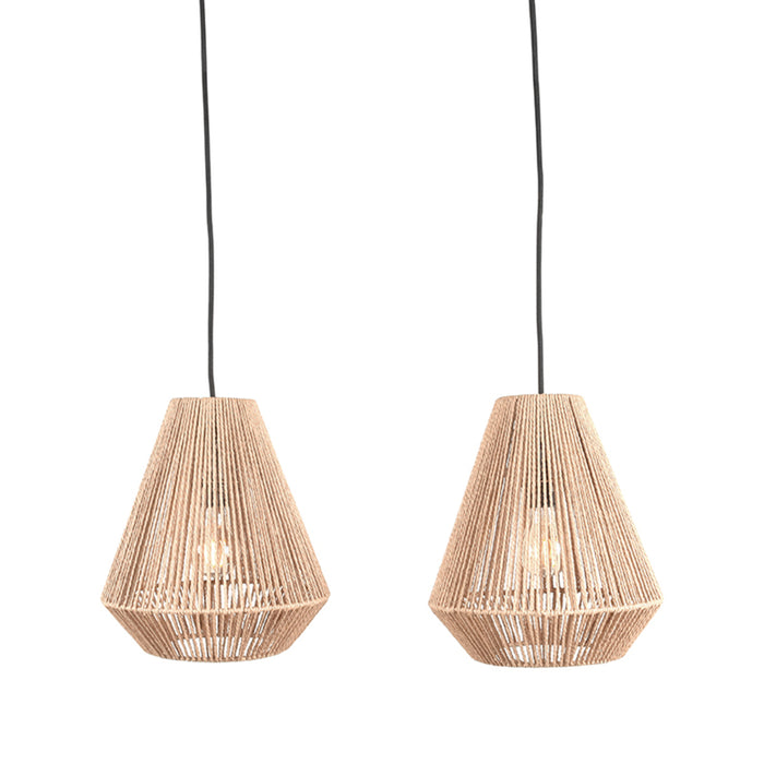 Hanglamp Ibiza Karakteristieke Jute Naturel 33x80x150 cm-Hanglampen-LABEL51