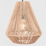 Hanglamp Ibiza Karakteristieke Jute Naturel 33x80x150 cm-Hanglampen-LABEL51