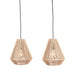 Hanglamp Ibiza - Naturel - Jute - 2-Lichts-Hanglampen-LABEL51