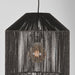 Hanglamp Ibiza - Zwart - Jute - 1-Lichts Cilinder-Hanglampen-LABEL51