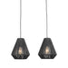 Hanglamp Ibiza - Zwart - Jute - 2-Lichts-Hanglampen-LABEL51