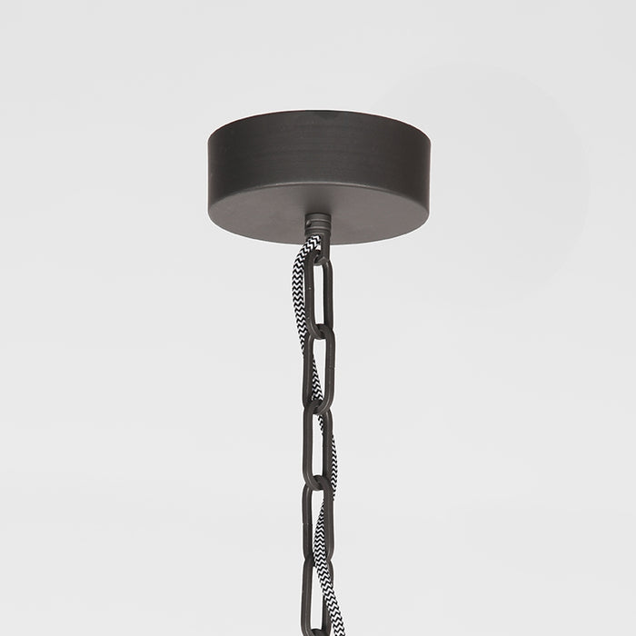 Hanglamp Industry Uitgevoerd Metaal Burned Steel 45x45x36 cm-Hanglampen-LABEL51