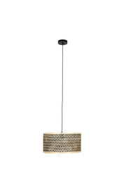 Hanglamp Isla Mix Bamboo Wood Beige 33x33x153 cm-Hanglampen-Creating Home