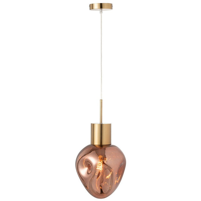 Hanglamp Koper Aluminium 25 cm 25x25x160 cm-Hanglampen-J-Line