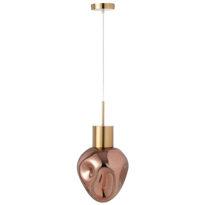 Hanglamp Koper Aluminium 25 cm-Hanglampen-J-Line