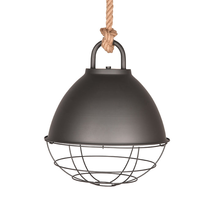 Hanglamp Korf Karakteristieke Metaal Burned Steel 47x47x55 cm-Hanglampen-LABEL51