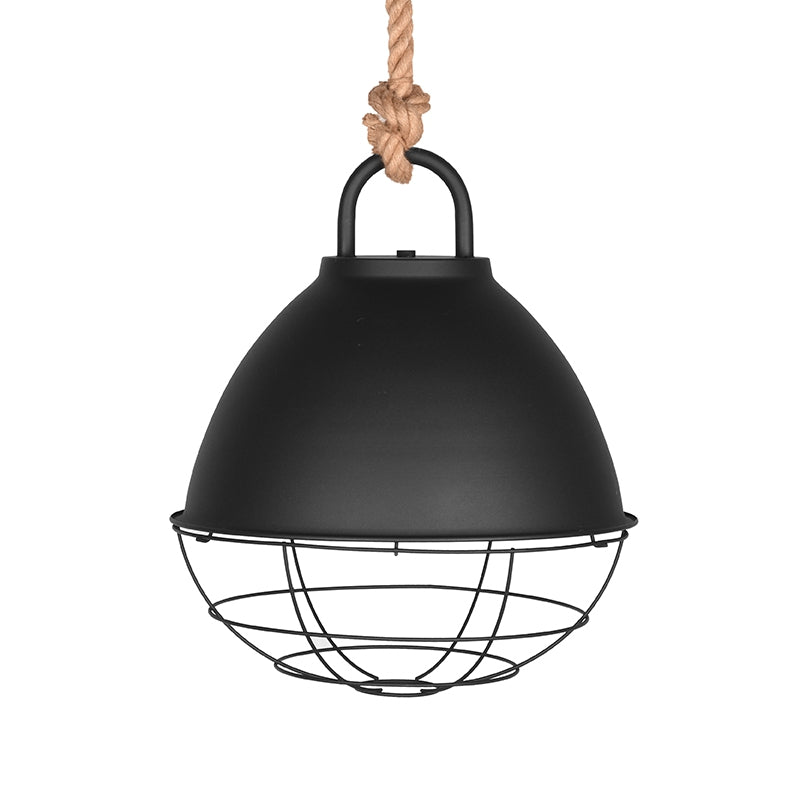 Hanglamp Korf Karakteristieke Metaal Zwart 47x47x55 cm-Hanglampen-LABEL51