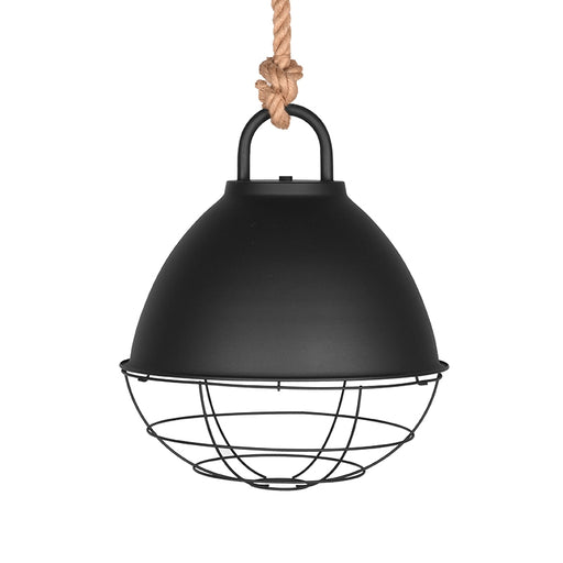 Hanglamp Korf Karakteristieke Metaal Zwart 47x47x55 cm-Hanglampen-LABEL51