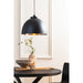 Hanglamp Kylie - Zwart Nikkel Metaal - Ã˜45x32cm-Hanglampen-Light & Living