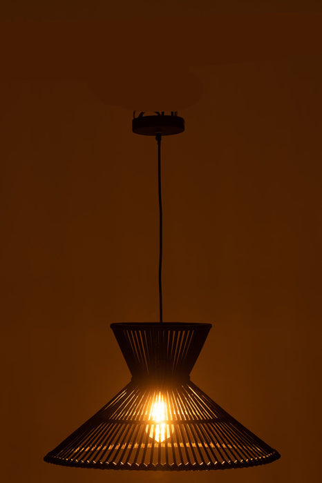 Hanglamp Lagen bamboo zwart small-Hanglampen-J-Line
