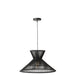Hanglamp Lagen bamboo zwart small-Hanglampen-J-Line