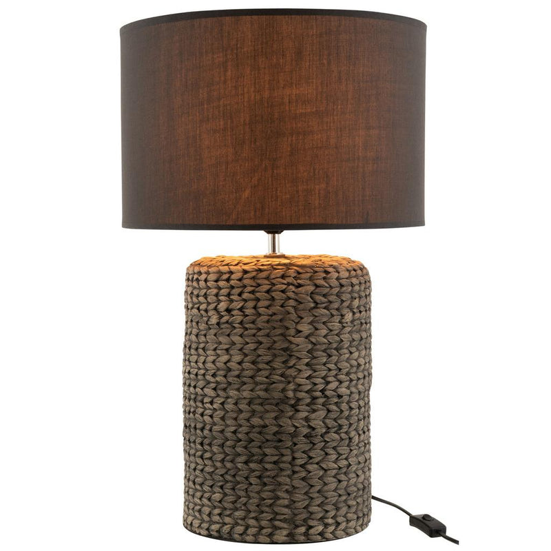 Hanglamp Lampenkap Grijs Cement L 42 cm 42x42x68 cm-Hanglampen-J-Line