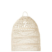 Hanglamp Lampenkap Waves Rotan Wit 40x40x45 cm-Hanglampen-J-Line