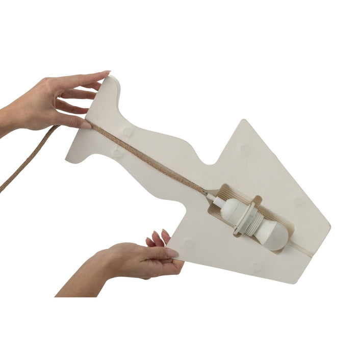 Hanglamp Lampenkap Wit Paper 25 cm 25x25x40 cm-Hanglampen-J-Line