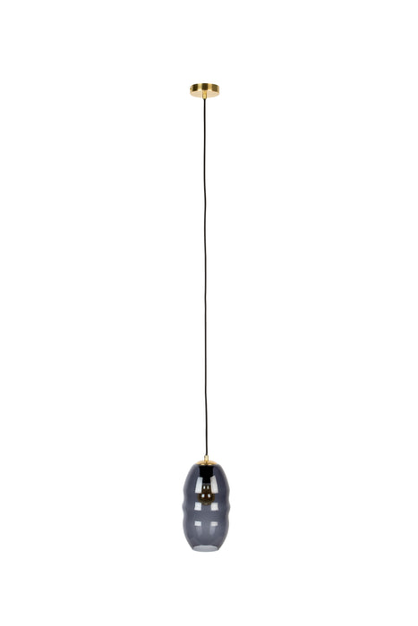 Hanglamp Lauren S Glas Grijs Ø16.5x152 cm E27-Tafellampen-Creating Home