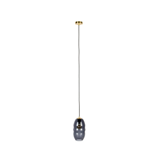 Hanglamp Lauren S Glas Grijs Ø16.5x152 cm E27-Tafellampen-Creating Home
