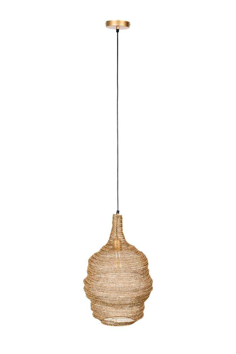 Hanglamp Lena Fijne Iron Goud 37x37x155 cm-Hanglampen-Creating Home