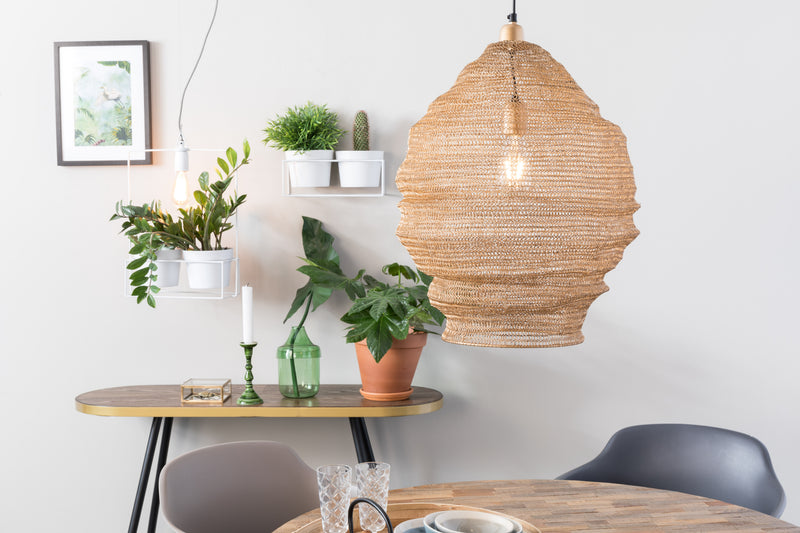 Hanglamp Lena Fijne Iron Goud 48x48x158 cm-Hanglampen-Creating Home