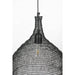 Hanglamp Lena Fijne Iron Zwart 37x37x155 cm-Hanglampen-Creating Home