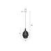 Hanglamp Lena Fijne Iron Zwart 37x37x155 cm-Hanglampen-Creating Home