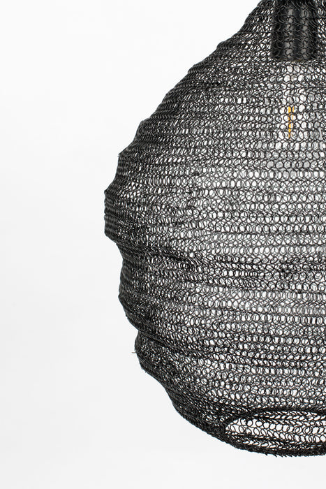 Hanglamp Lena Fijne Iron Zwart 37x37x155 cm-Hanglampen-Creating Home