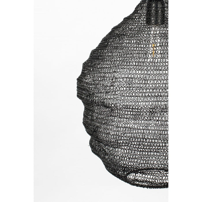 Hanglamp Lena Fijne Iron Zwart 37x37x155 cm-Hanglampen-Creating Home
