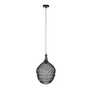 Hanglamp Lena Fijne Iron Zwart 37x37x155 cm-Hanglampen-Creating Home