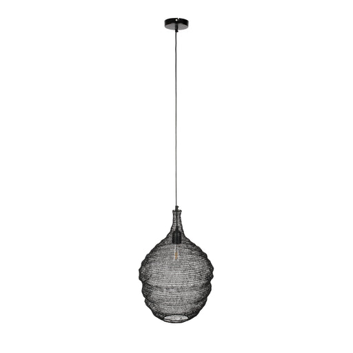 Hanglamp Lena Fijne Iron Zwart 37x37x155 cm-Hanglampen-Creating Home