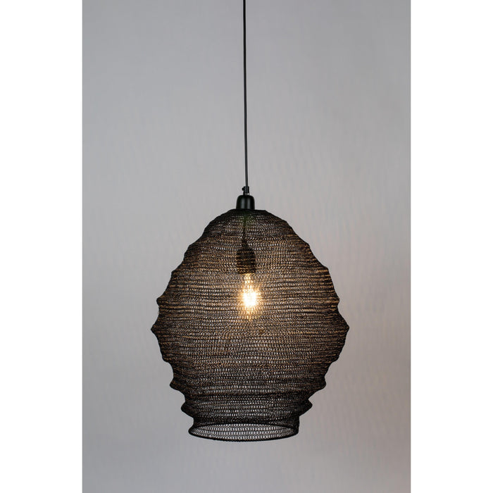 Hanglamp Lena Fijne Iron Zwart 48x48x158 cm