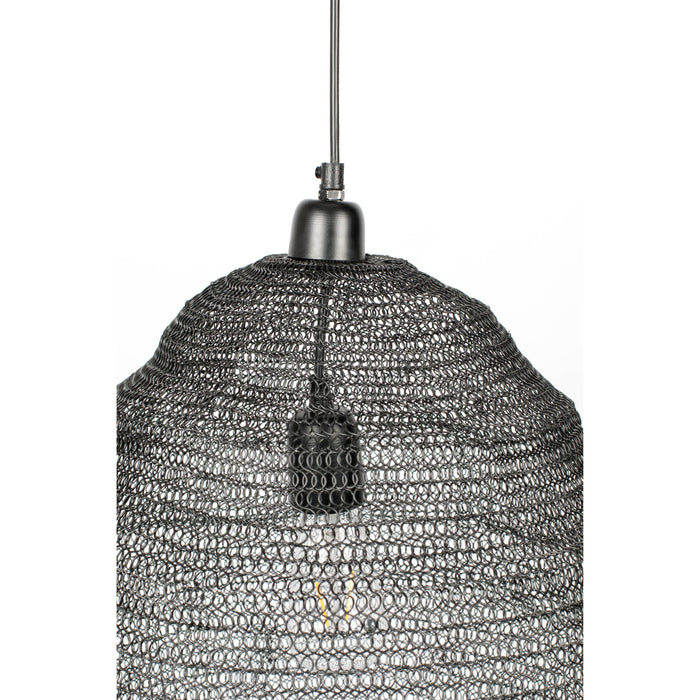 Hanglamp Lena Fijne Iron Zwart 48x48x158 cm-Hanglampen-Creating Home