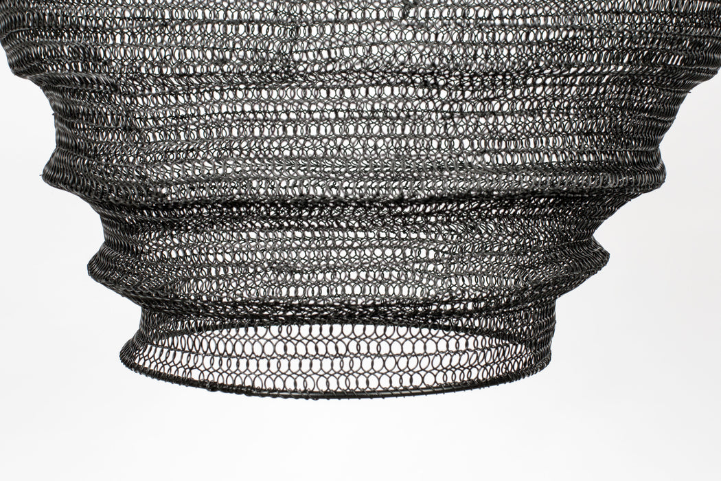Hanglamp Lena L Metaal Zwart Ø48x158 cm E27-Tafellampen-Creating Home