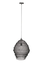 Hanglamp Lena Fijne Iron Zwart 48x48x158 cm-Hanglampen-Creating Home