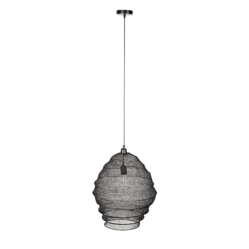 Hanglamp Lena Fijne Iron Zwart 48x48x158 cm-Hanglampen-Creating Home