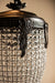 Luxe PTMD Lidde hanglamp met grijs glas, gedetailleerde ornamenten en een elegant ovaal design.
