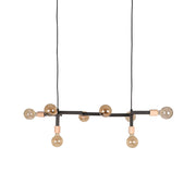 Hanglamp Loco Karakteristieke Metaal Zwart 31x100x16 cm-Hanglampen-LABEL51