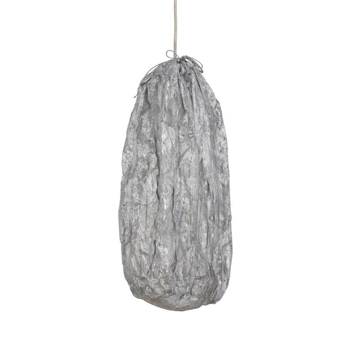 Hanglamp Maitia Zilver Rough Looking Stof Plafondlamp-Hanglampen-PTMD