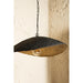 Hanglamp Majid Zwart Papier-maché Golf Lamp Goud Inside-Hanglampen-PTMD