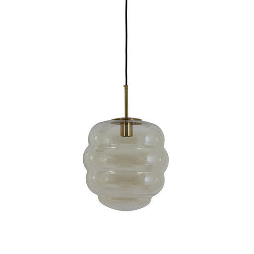 Hanglamp Misty - Smoke Glas - 30x30x37cm-Hanglampen-Light & Living