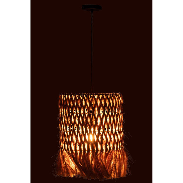 Hanglamp Naturel Banana leaf Rond 30 cm-Hanglampen-J-Line