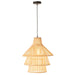 Hanglamp Naturel Electrical part L 42 cm 42x42x170 cm-Hanglampen-J-Line