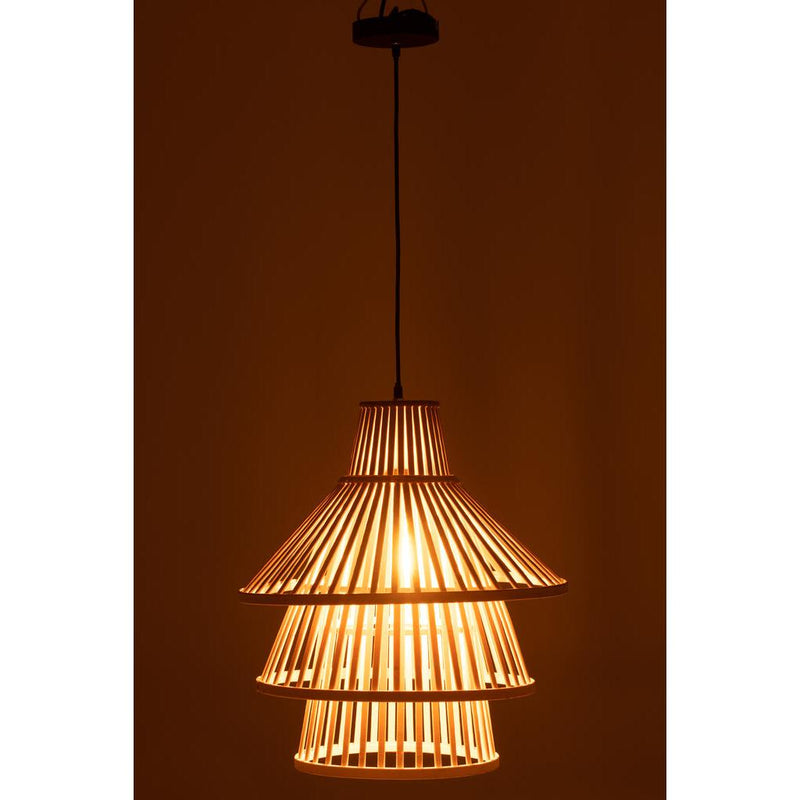 Hanglamp Naturel Electrical part L 42 cm 42x42x170 cm-Hanglampen-J-Line