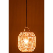 Hanglamp Naturel Ijzer 35 cm Ijzer,rotan 35x35x40 cm-Hanglampen-J-Line