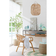 Hanglamp Naturel Ijzer 35 cm Ijzer,rotan 35x35x40 cm-Hanglampen-J-Line