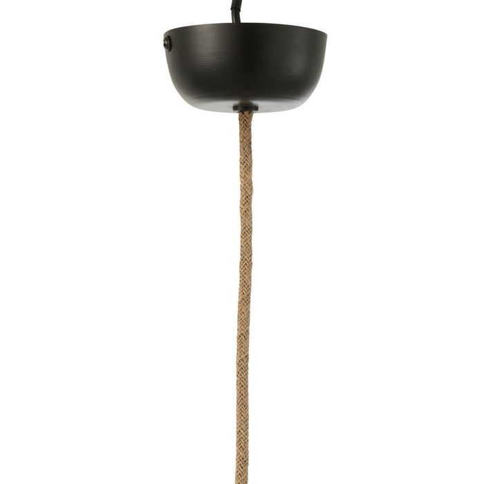 Hanglamp Naturel Katoen M 45 cm-Tafellampen-J-Line