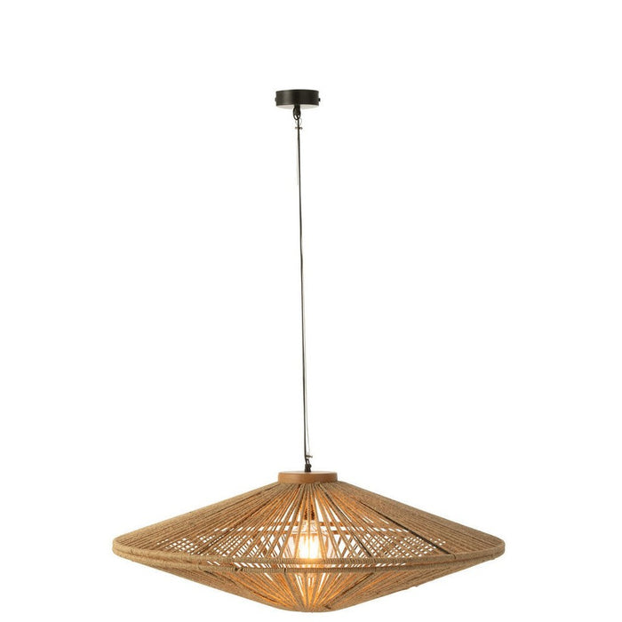 Hanglamp Naturel Mangohout hout L 93 cm 93x93x36 cm-Hanglampen-J-Line