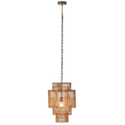 Hanglamp Naturel Rotan 37 cm Naturel 37x37x142 cm-Hanglampen-J-Line